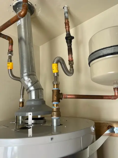 Water heater installation and plumbing repair in Belpre